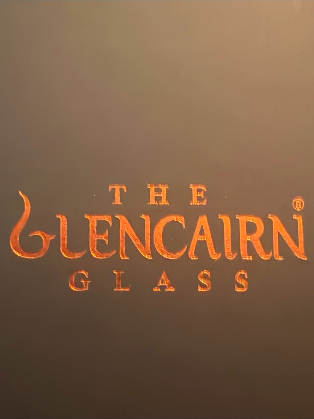 Amber-Logo Whiskey Tasting Glass